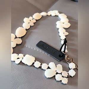 JCREW White Gem Necklace One Size